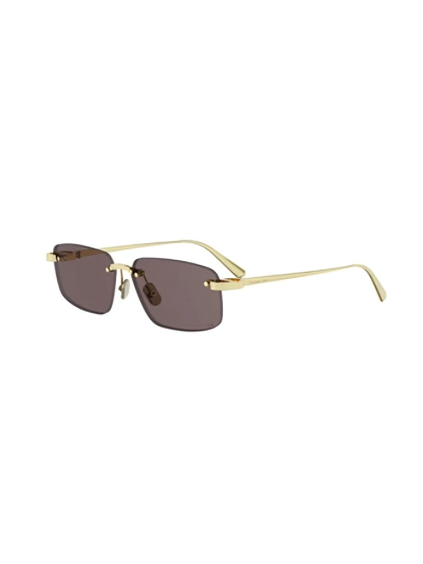 Dior Cdior S4u Rimless Rectangular Gold Sunglasses