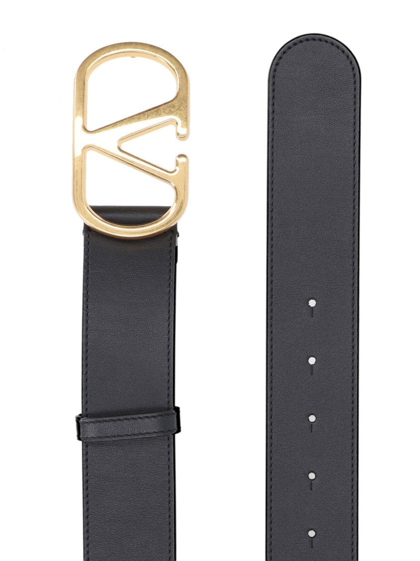 Valentino Garavani "Vlogo Signature" Belt – Black