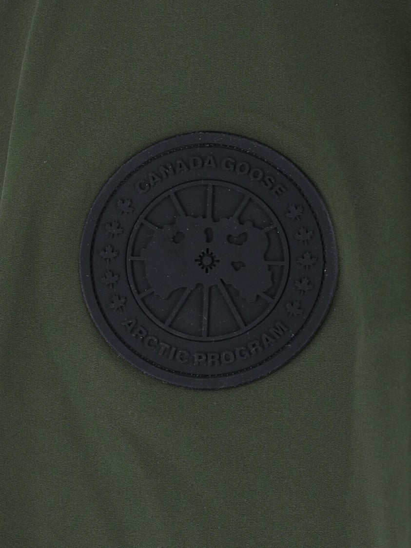 Canada Goose Olive Green Minimalist Jacket With Adjustable Cuffs