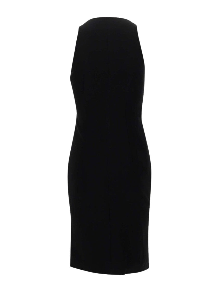 Moschino Heart Neckline Black Dresses