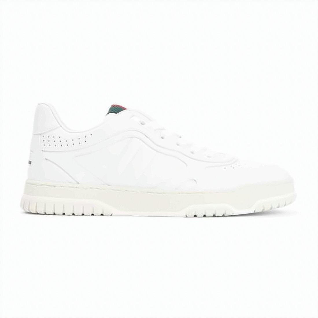 Gucci Leather Sneakers With Distinctive Striped Detail