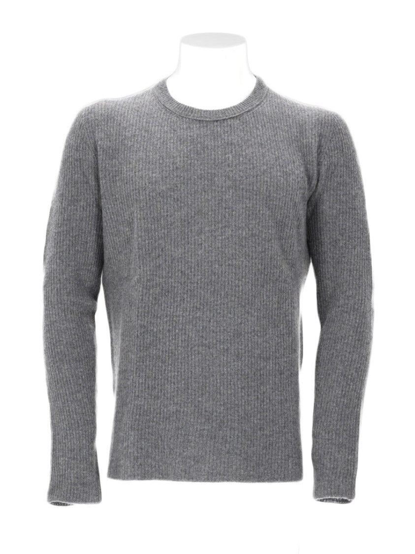 Roberto Collina Grey Cashmere Knit Sweater