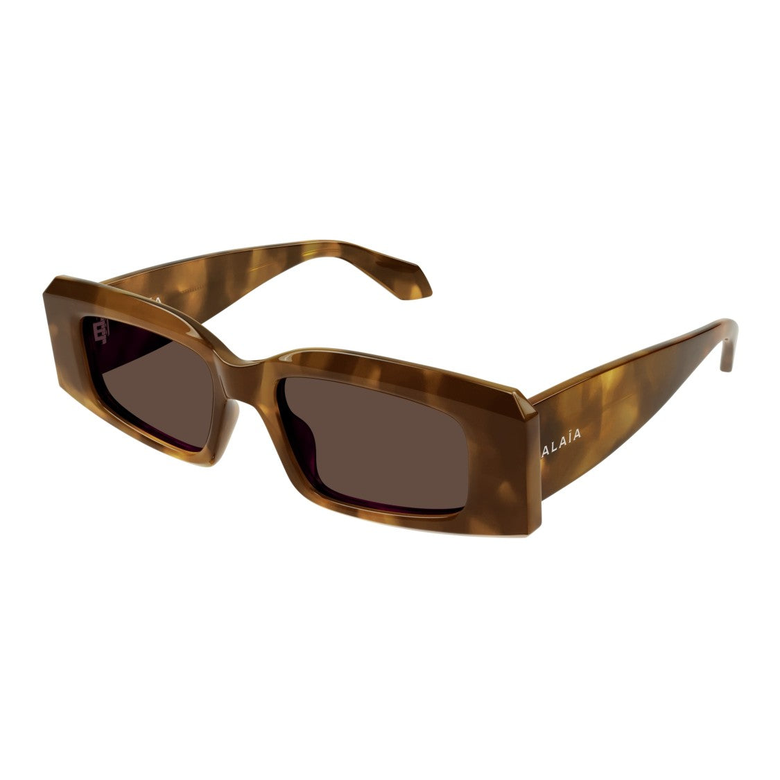Azzedine Alaïa Aa0078s Oversized Tortoiseshell Sunglasses With Distinctive Logo Detail
