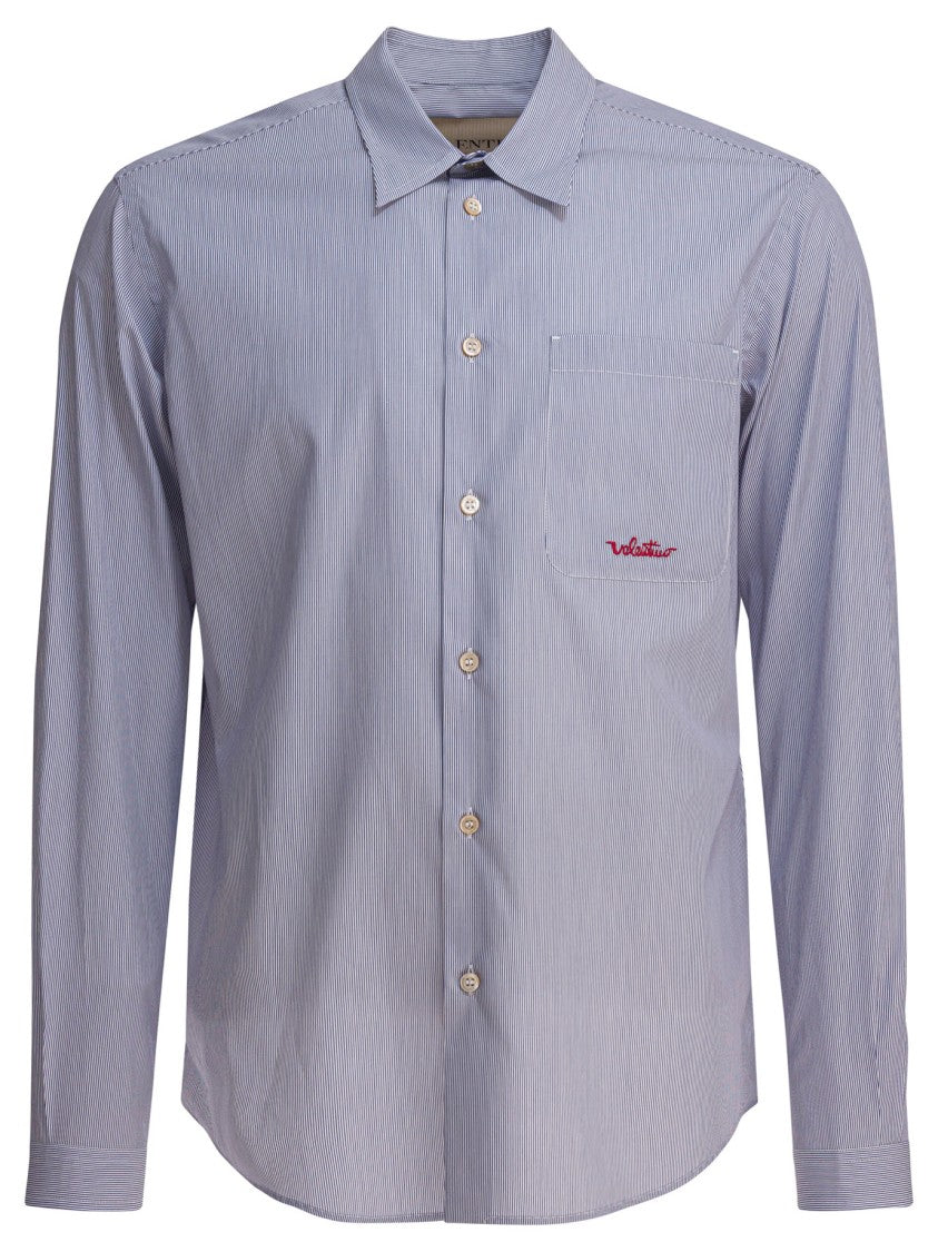 Valentino Light Blue Stripe Shirt