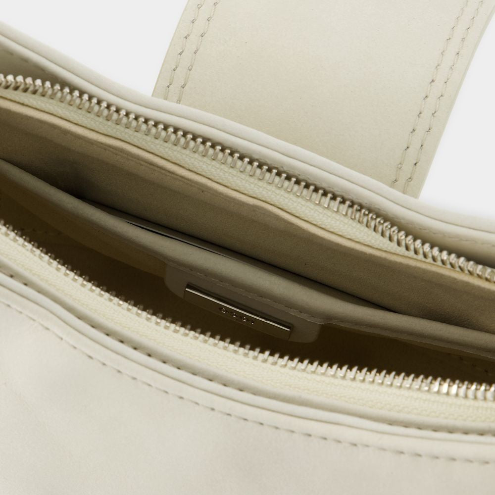 Osoi Hobo Brocle Shoulder Bag - Leather - Cream