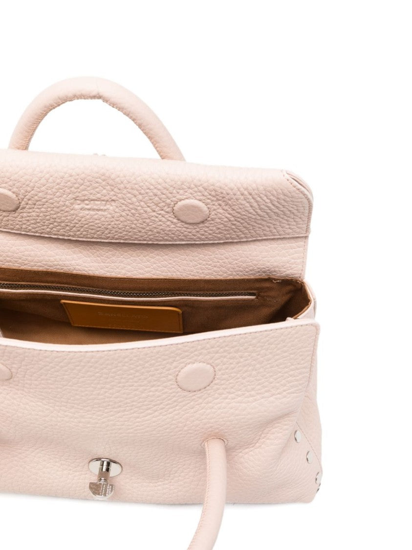 Zanellato Textured Leather Handbag With Structured Silhouette
