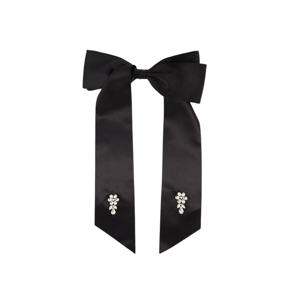 Simone Rocha Flower Bow Hair Clip - Polyester - Black