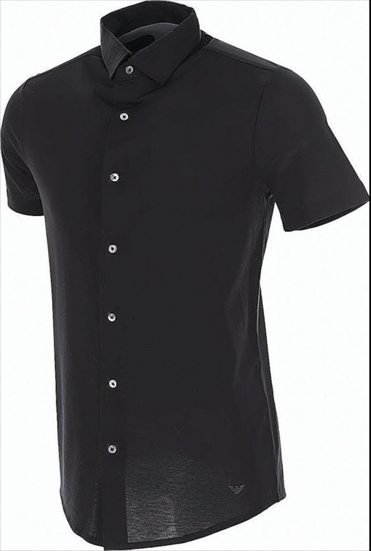 Emporio Armani Black Short-Sleeved Shirt