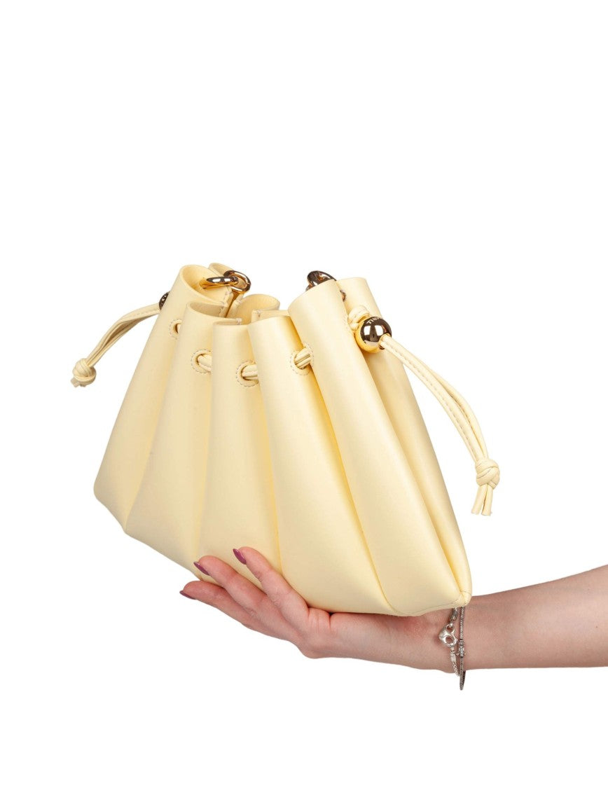 Themoirè Calipso Vegan Leather Bag, Yellow