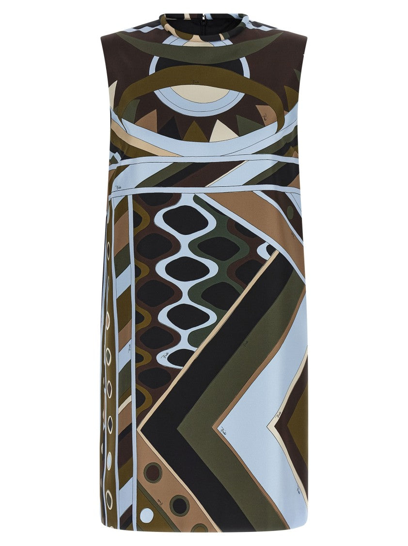 Emilio Pucci 'Vivara' Print Silk Twill Mini Dress