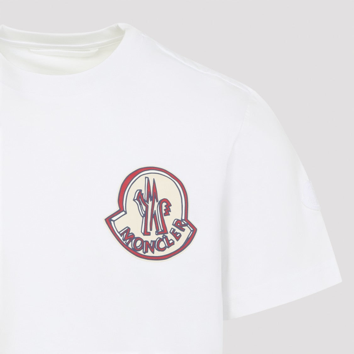 Moncler Minimalist Cotton T-Shirt With Emblem Logo