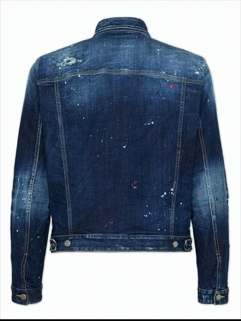 Dsquared2 Distressed Denim Jacket