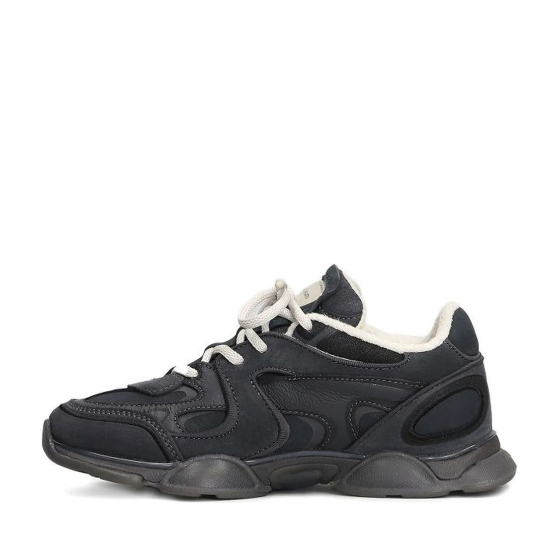 Axel Arigato Black Eris Textured Panels Contrasting Laces Sneakers