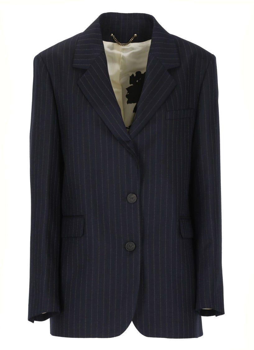 Golden Goose Blue Wool Blazer