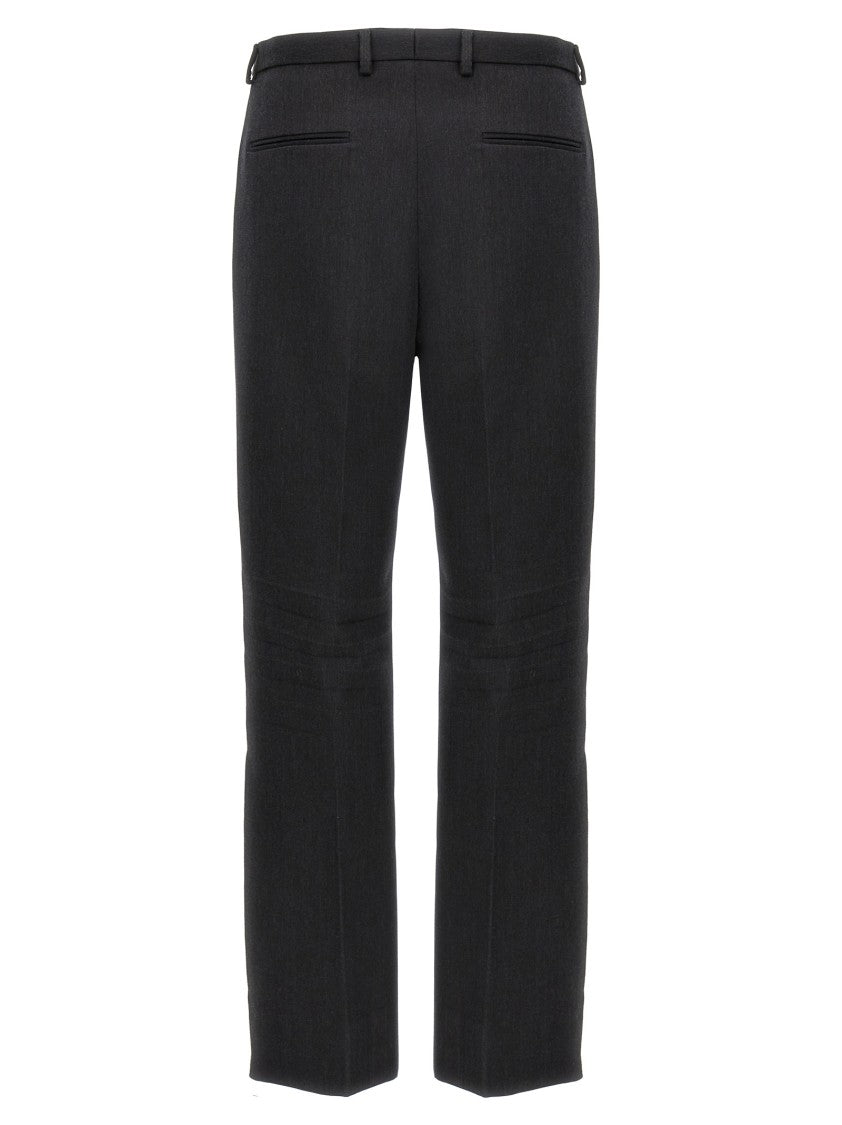 Gucci Straight Leg Formal Trousers With Classic Closure And Stretched Fold