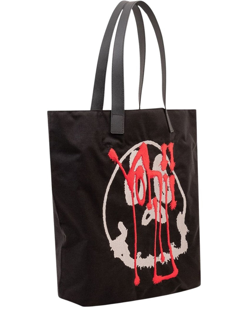 Y-3 Y-3 Chito Graphic Print Black Tote Bag