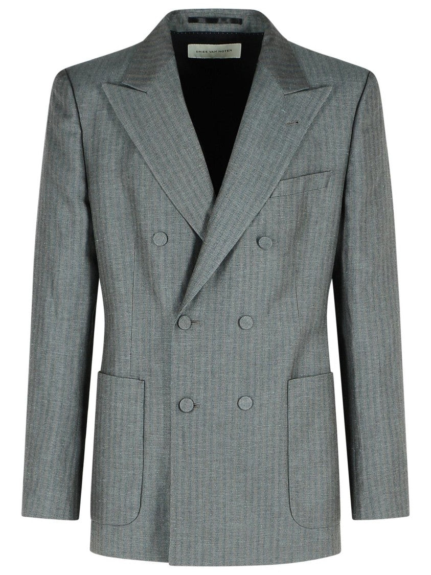 Dries Van Noten Bryce' Grey Wool Blazer