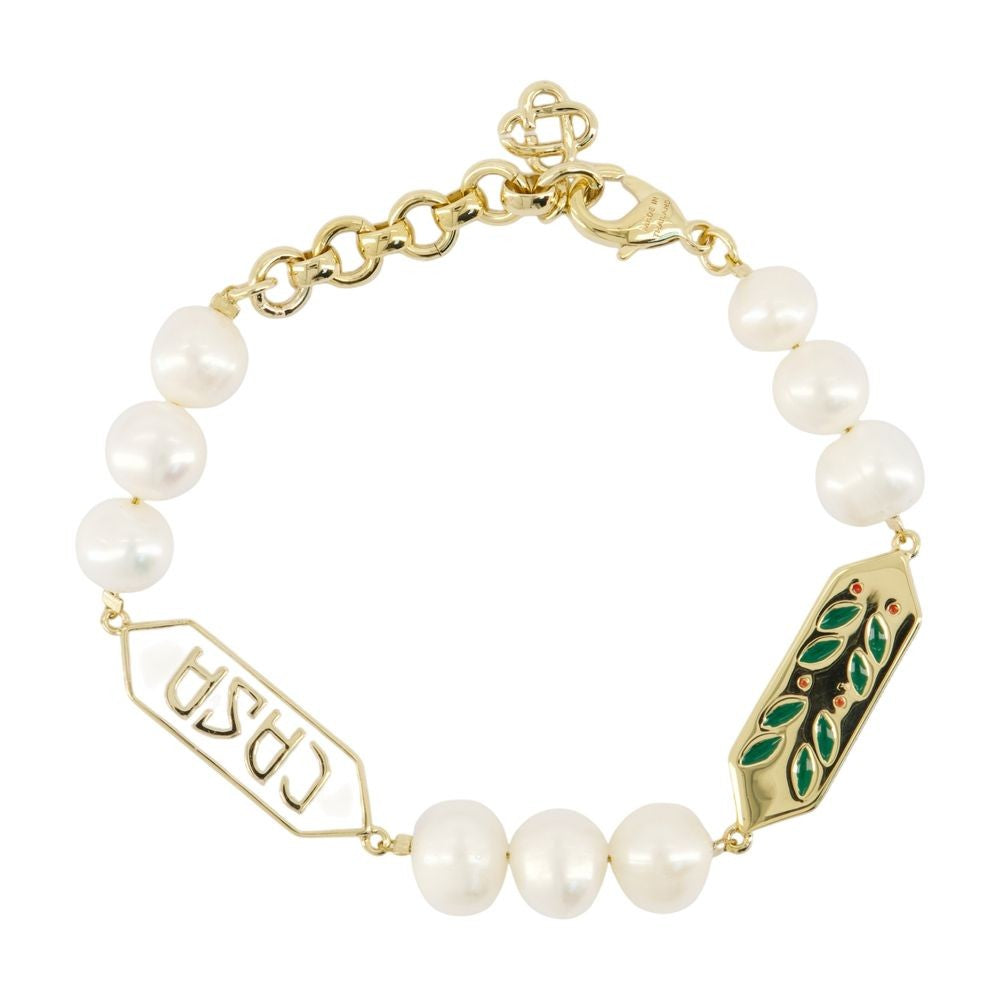 Casablanca Laurel Pearl Bracelet - Metal - Gold