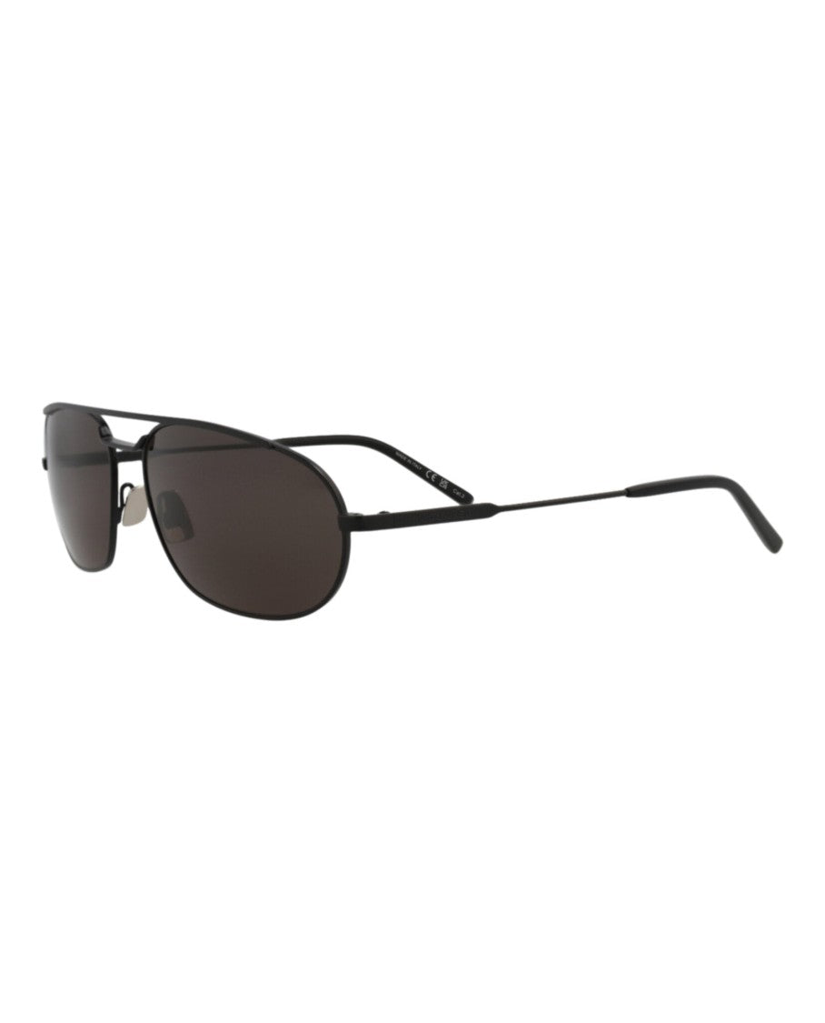 Saint Laurent Round-Frame Metal Sunglasses