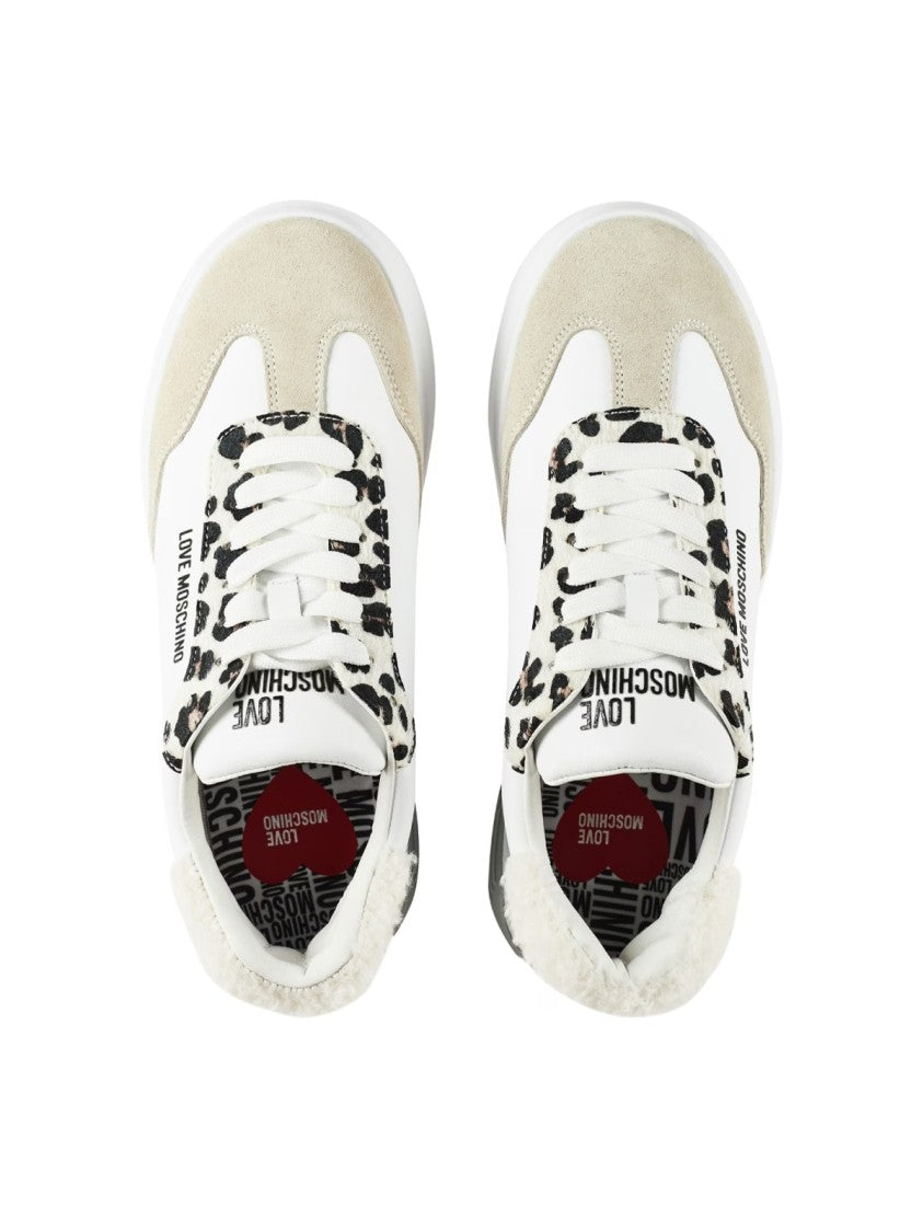 Moschino Leopard Detail Chunky Sneakers