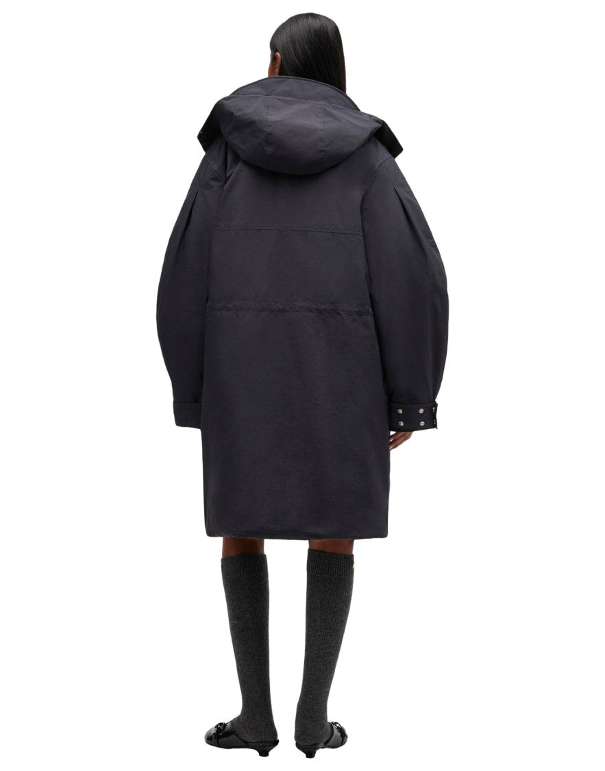 Ganni Ripstop Tri-Layer Parka Coat