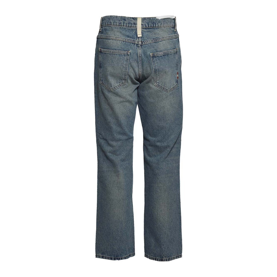 Amish James Real Worn Blue Cotton Jeans