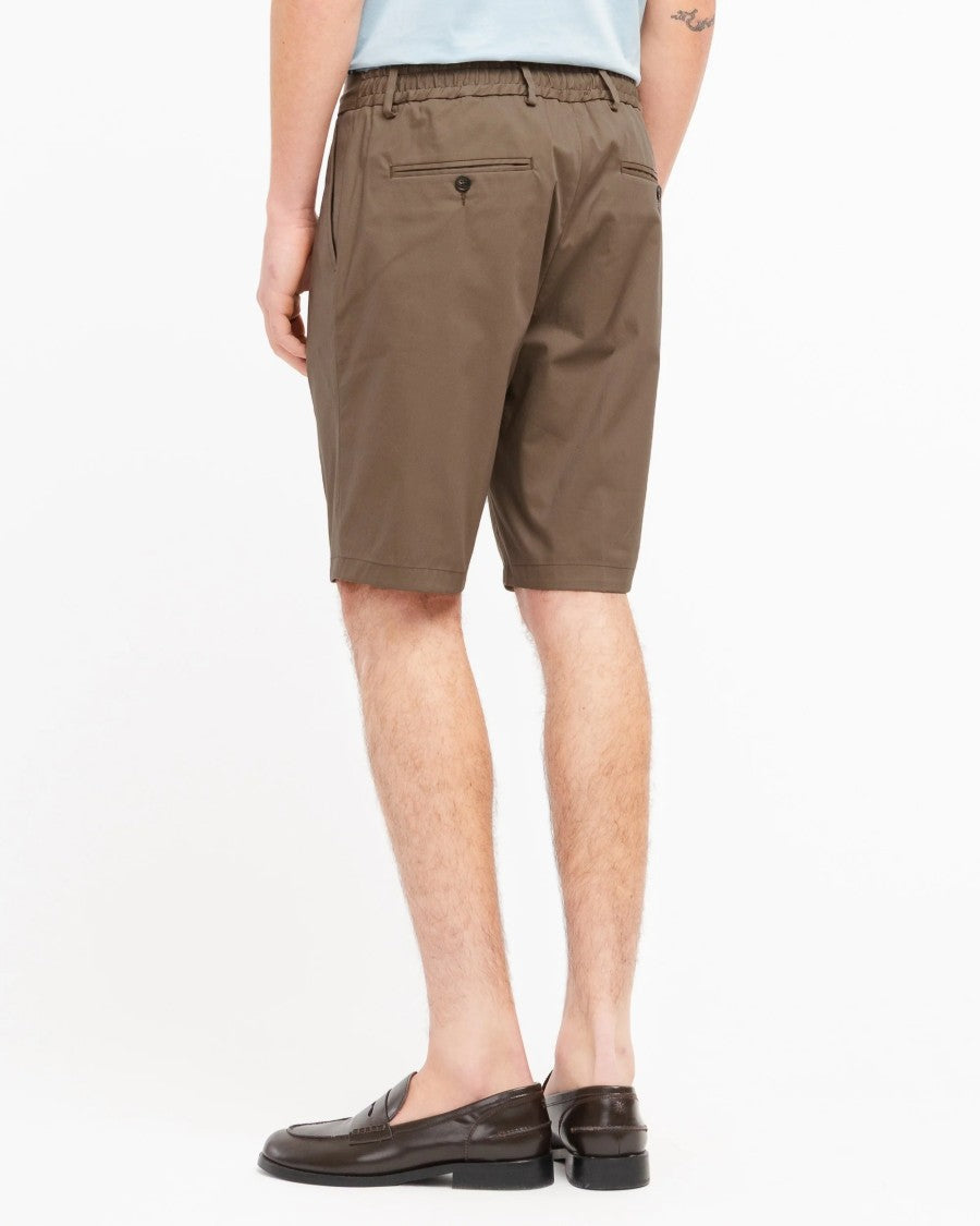 Manuel Ritz Cotton-Blend Twill One-Pleat Drawstring Denim Shorts