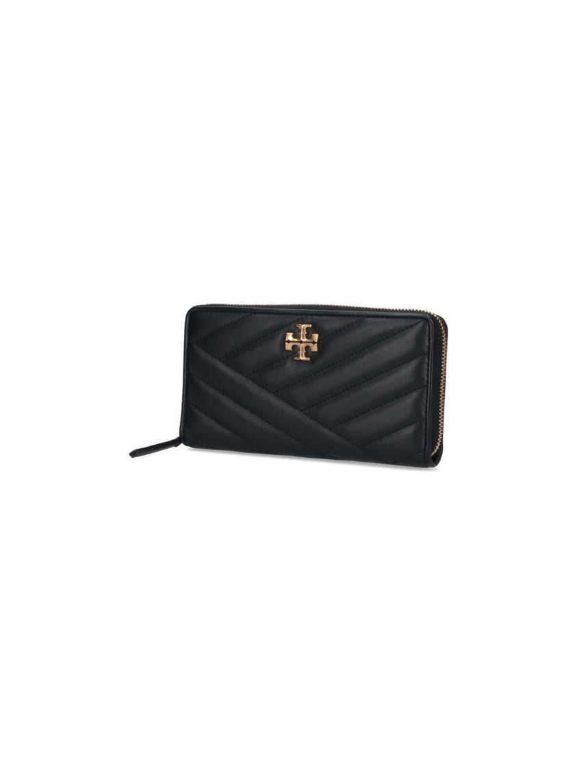 Tory Burch "Kira" Continental Wallet, In Black Lambskin