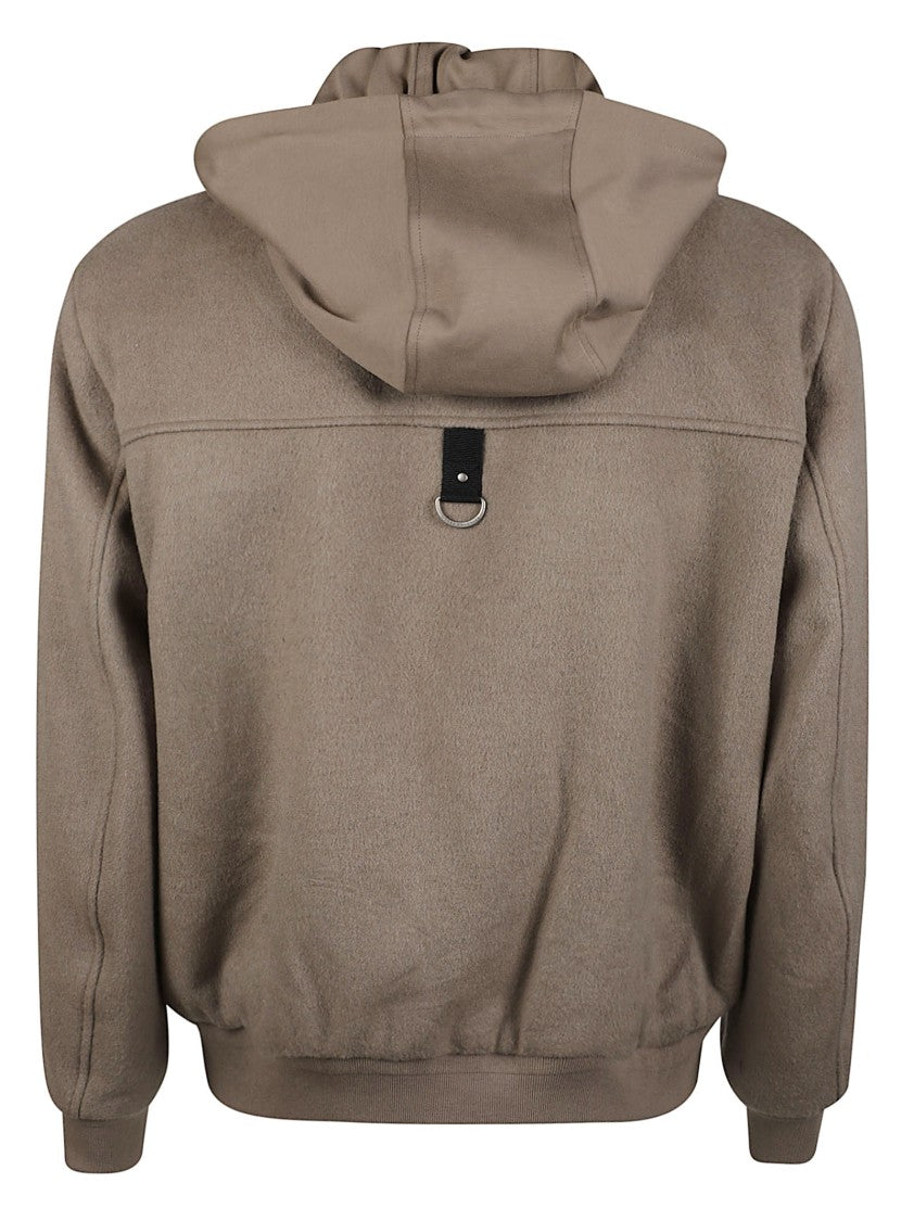 Moose Knuckles Elington Structured Hooded Wool-Blend Bomber Jacket