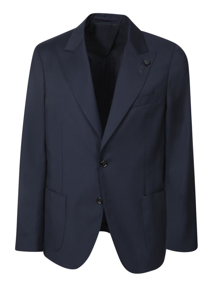 Lardini Tailored Blue Wool Suit
