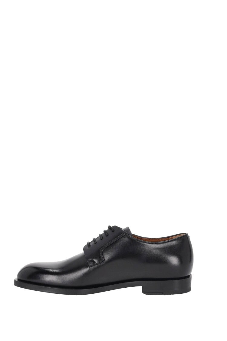 Zegna Calf Leather Derby Shoes