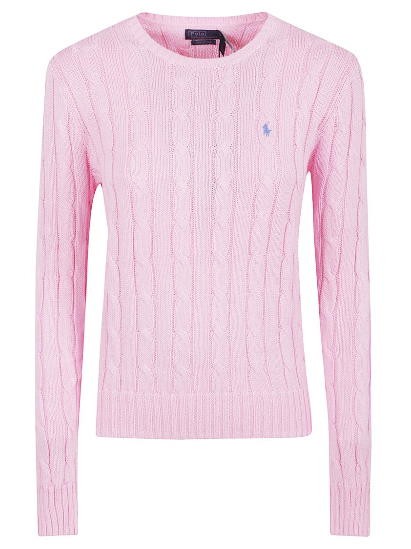 Polo Ralph Lauren Cable Knit Sweater With Piping