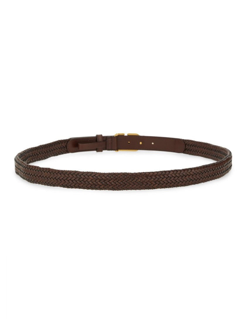 Valentino Garavani "Vlogo Signature" Weave Belt