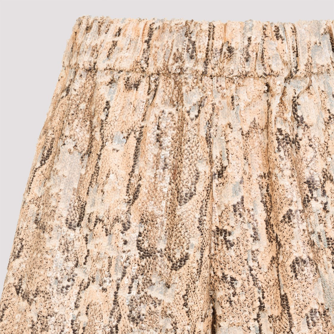 Dries Van Noten Pomy Bis Beige Cotton Bermuda Shorts