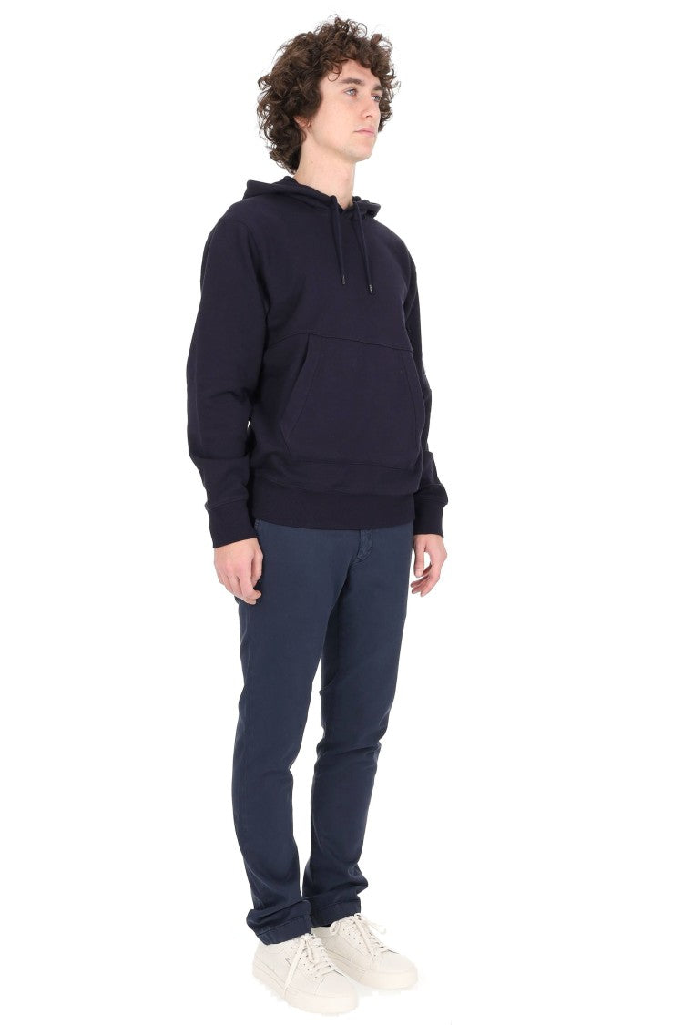 C.P. Company Diagonal Cotton Hoodie With Kangaroo Pocket