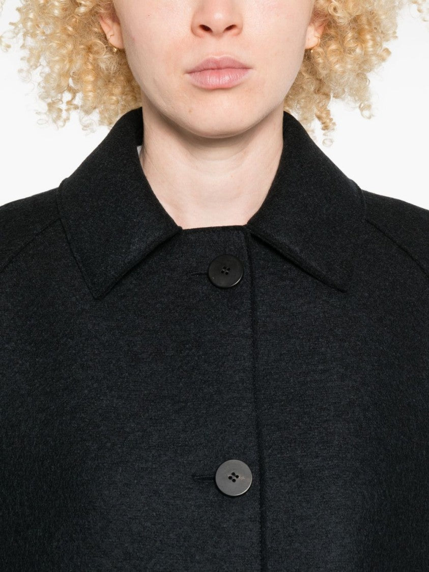 Harris Wharf London Short Structured Coat With Classic Collar