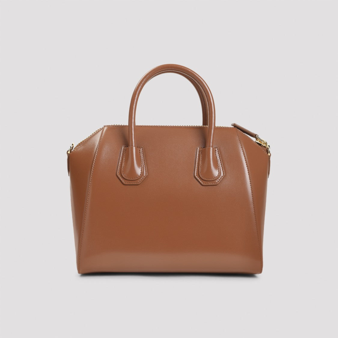Givenchy Trapezoidal Brown Calf Leather Handbag