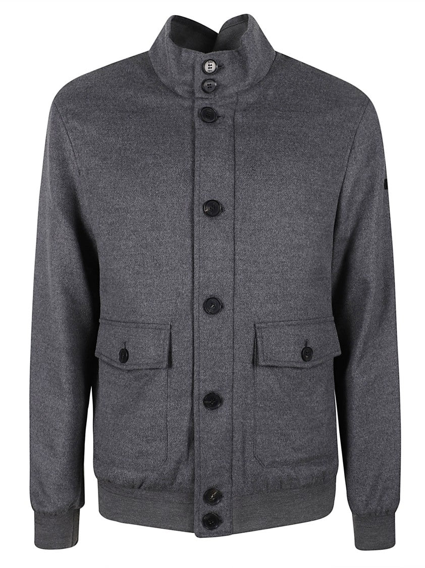 Duno Technical Wool Bomber Jacket With Down Insulation