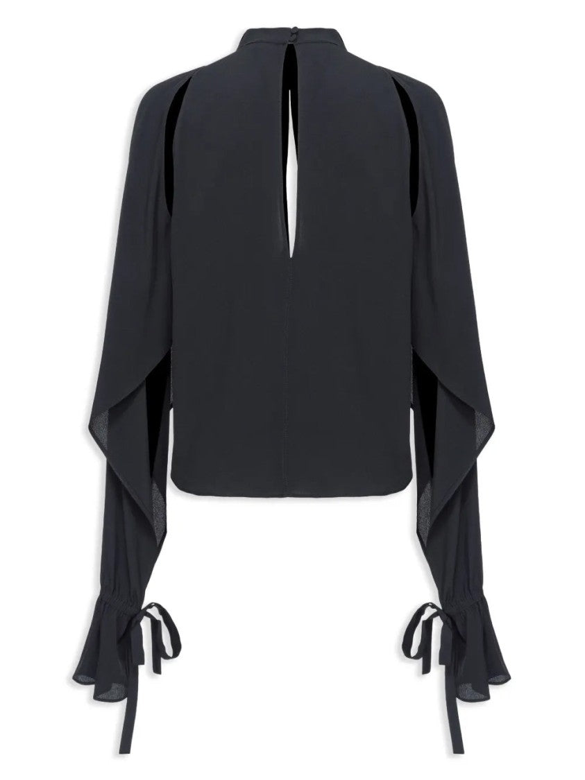 Pinko Cut-Out Long-Sleeve Blouse