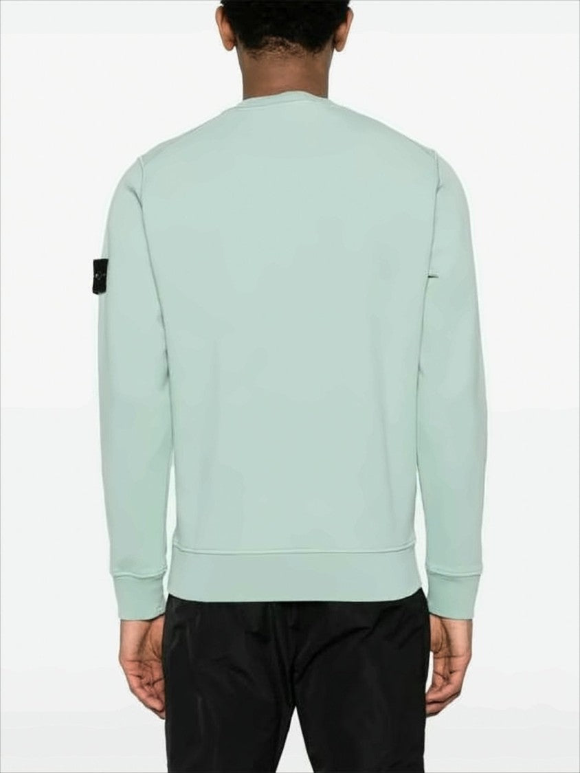 Stone Island Crewneck Sweatshirt With Distinctive Compass Patch