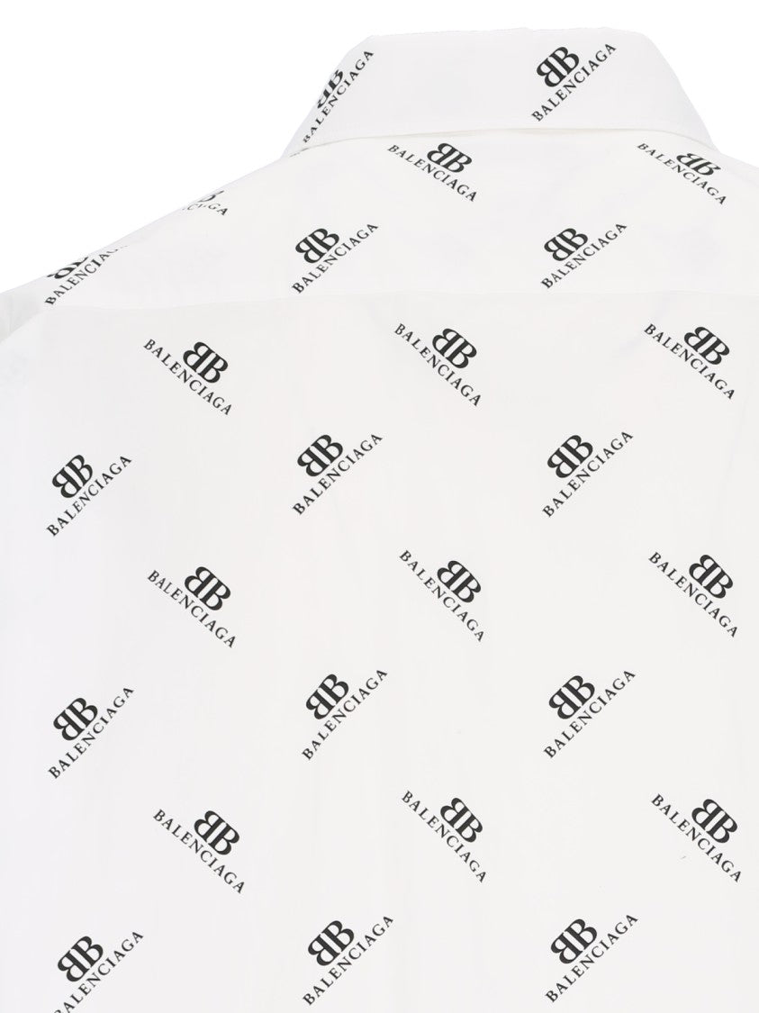 Balenciaga Classic Logo Shirt – White