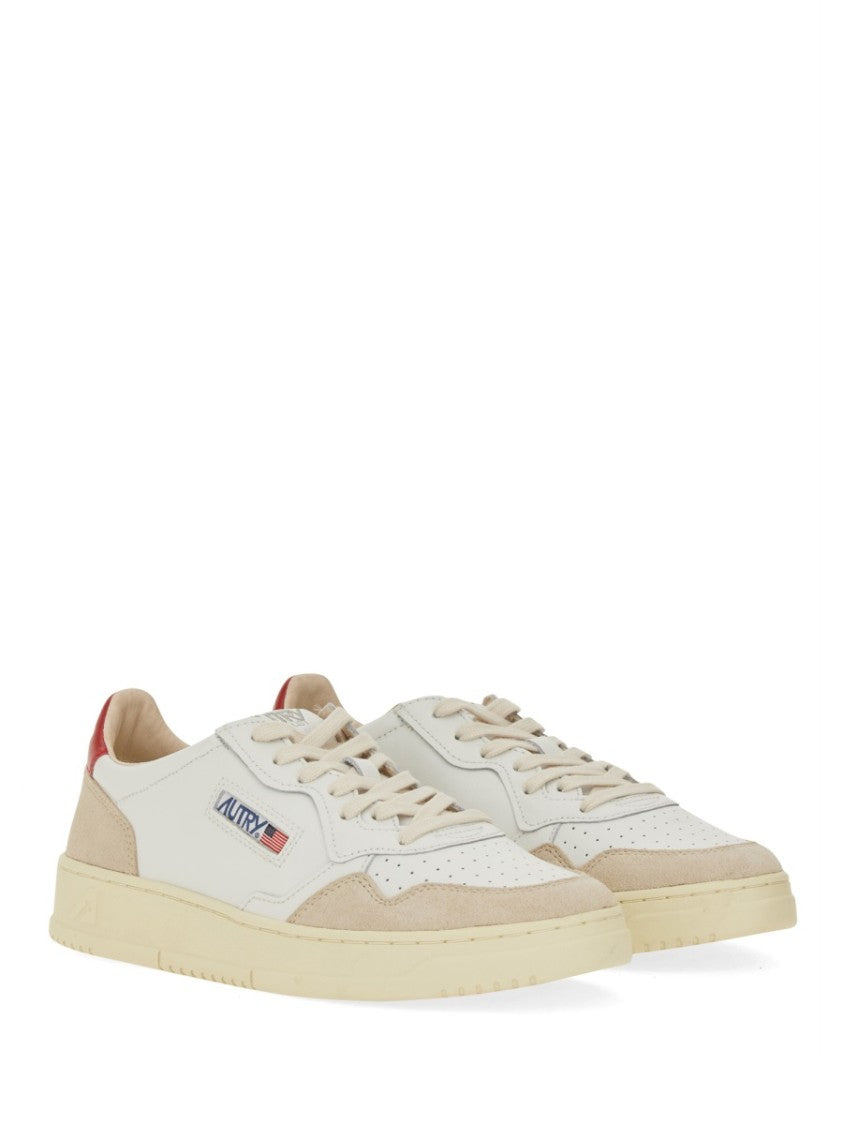Autry Medalist Low Leather Suede Panels Sneakers