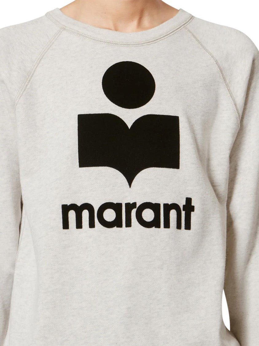 Isabel Marant Étoile Relaxed Fit Knit Sweater With Bold Graphic Logo