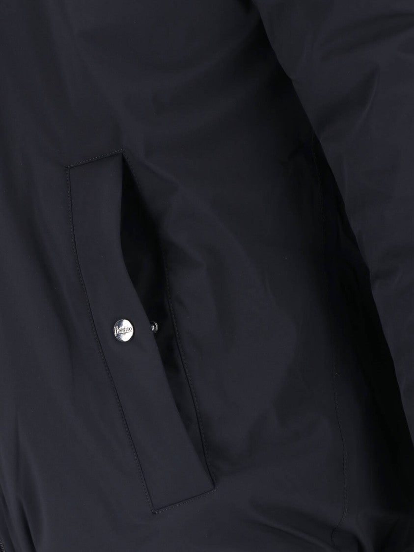 Herno Black Resort 4-Way Nylon Hoodie