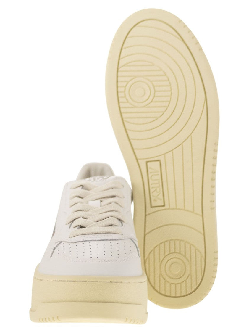 Autry Medalist Platform - Leather Trainers