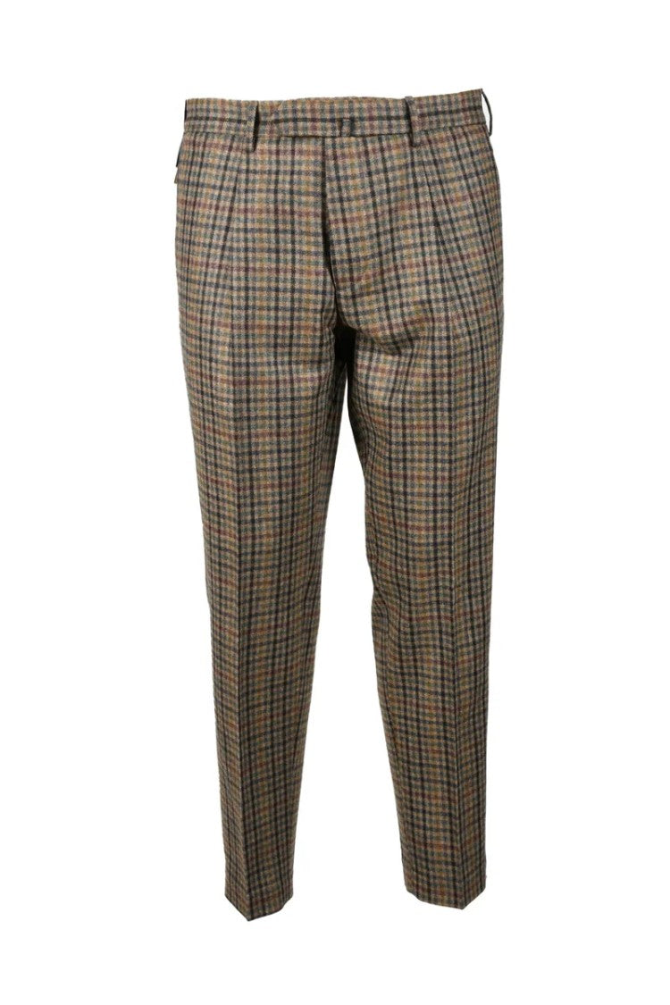 Santaniello Rima Wool Trousers - Brown