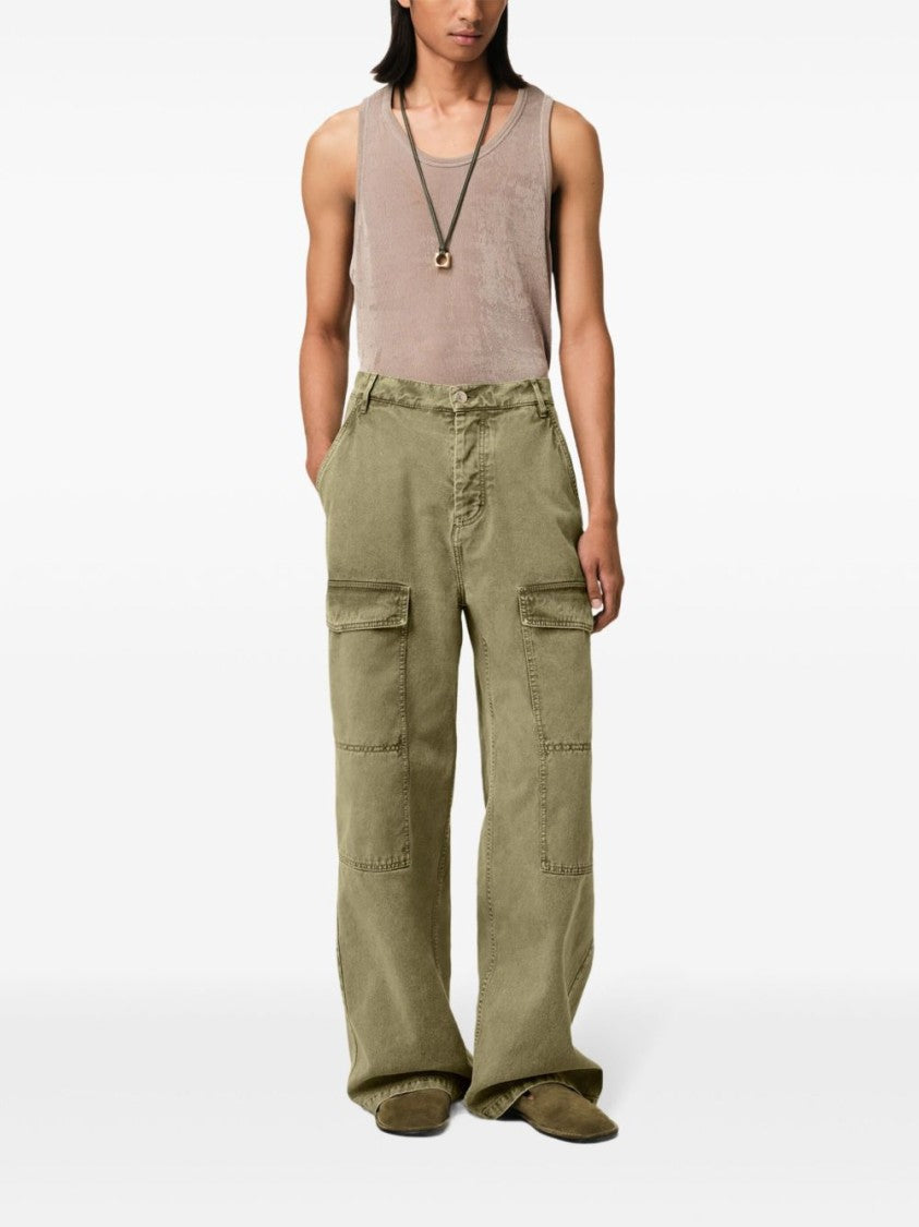 Ami Paris Silk And Nylon Blend Tailored Trousers