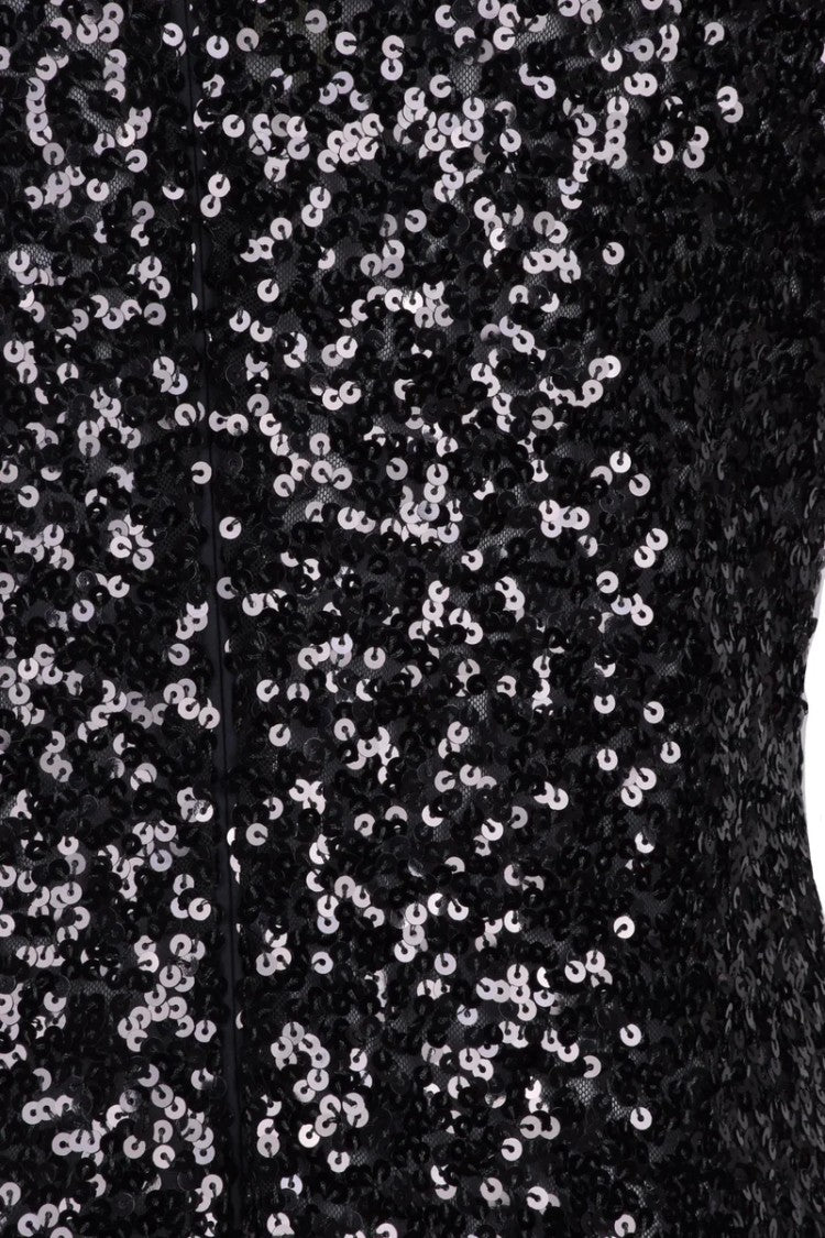 Meimeij Sequin Sheath Dress - Black