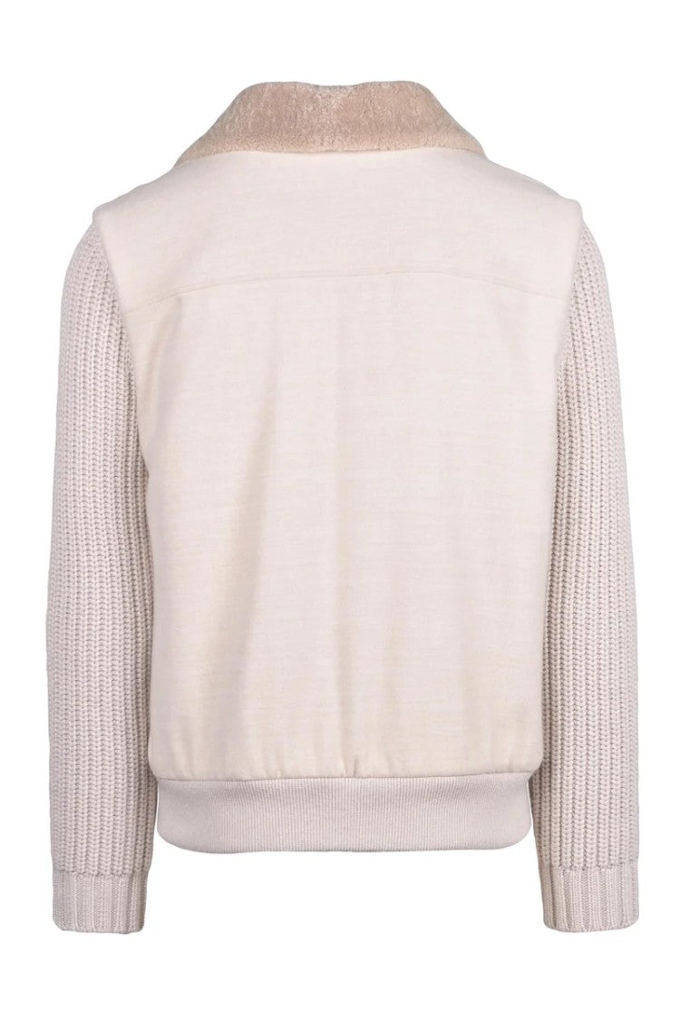 Eleventy Wool Cloth Coat Zip - Beige
