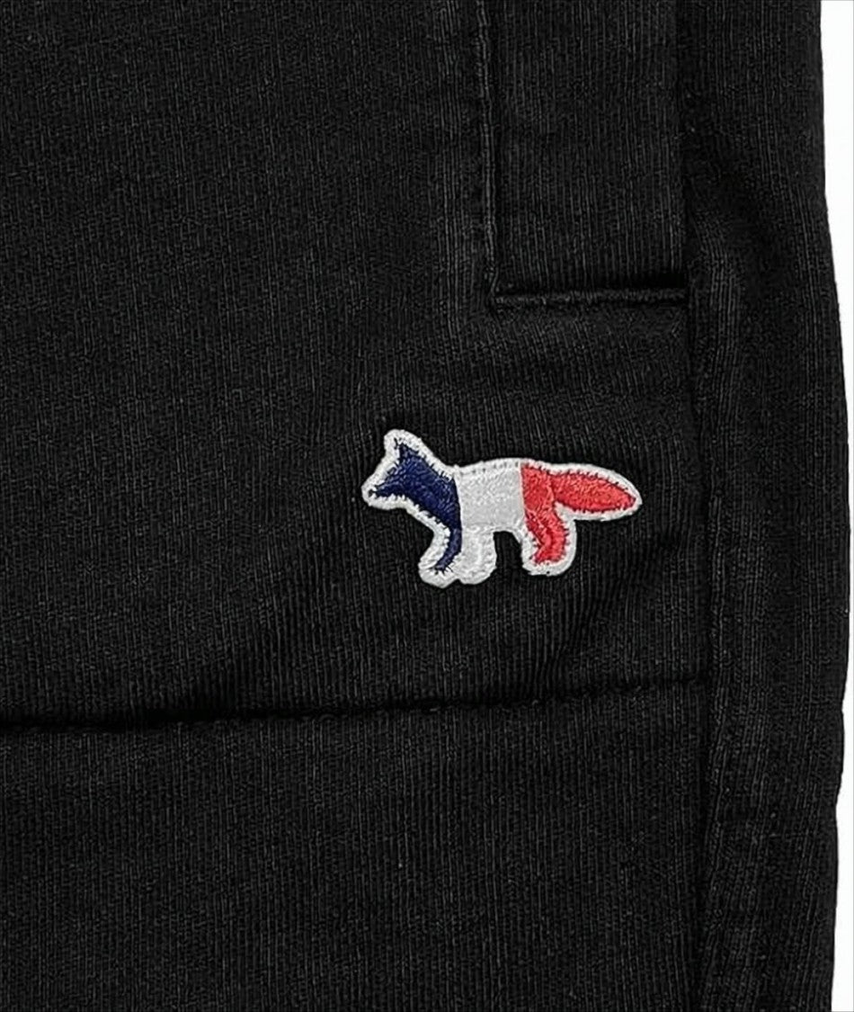 Maison Kitsuné Fitted Black Leggings With Elastic Waistband